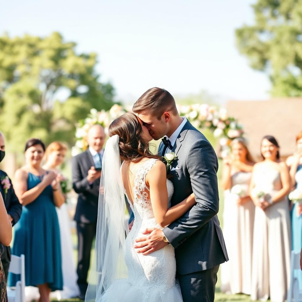 Casal planejando casamento